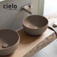 Ceramica CIELO Shui SHBA40 AN - Раковина накладная на столешницу Ø 40 см (Arenaria)