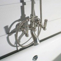 Bossini Liberty L01203.094 Душевая система со смесителем - с функцией наполнения ванны (никель шлифованный)