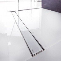 TECE Drainlinе "glass" 601091 Декоративная панель для душевого канала 1000 мм (стекло белое)