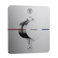 Hansgrohe ShowerSelect Comfort Q 15586000 Термостатический смеситель для ванны - внешняя часть (хром)