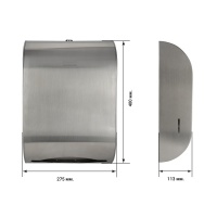 BXG BXG-PD-5030А Диспенсер для бумажных полотенец (нержавеющая сталь матовая)
