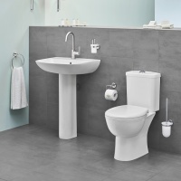 Grohe Bau Ceramic 39429000 - Унитаз компакт безободковый | чаша унитаза (белый глянцевый)