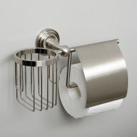 WasserKRAFT Ammer K-7059 Держатель для туалетной бумаги с держателем освежителя воздуха (никель)