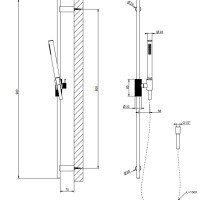 Gessi Inverso Diamantato 63484.031 Душевой гарнитур (хром)