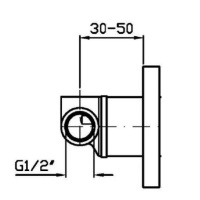ZUCCHETTI R99686 Внутренний механизм встраиваемого смесителя для душа