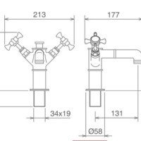 La Torre Victoria 25501 Смеситель для раковины (хром)