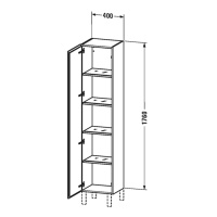 Duravit L-Cube LC1180L1111 Шкаф-пенал подвесной (дуб кашемировый)