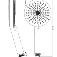 Savol SK-SP08 Ручной душ (чёрный матовый)