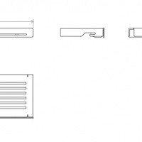 Ravak Slim S X07P575 Полка для ванной комнаты 278*103 мм (чёрный | хром)