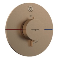 Hansgrohe ShowerSelect Comfort S 15553140 Термостатический смеситель для душа - внешняя часть (бронза шлифованная)