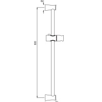 Jaquar Shower SHA-CHR-1197N Штанга для душа 600 мм (хром)
