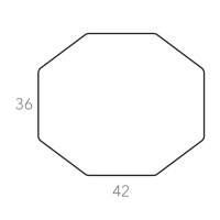 ADJ 0006.40/55 Шестиугольный плейсмат 42*36 см (горчичный | оливковый)