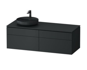 Duravit Vitrium VT4870LHEHE0000 Тумба под раковину подвесная 142*55 см (тёмно-серый матовый)