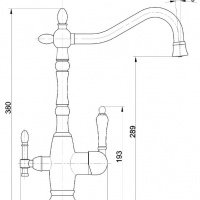 MILACIO Castellon Ceramic MC.514.ASN Высокий смеситель для кухни (антрацит | сатин)