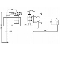 ZUCCHETTI R99815 Внутренний механизм смесителя на 2 отверстия