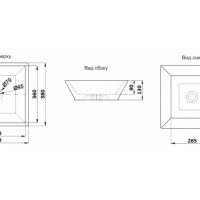 CeramaLux N 9212 Раковина накладная на столешницу 55*38 см (белый)