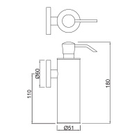 Jaquar Continental ACN-CHR-1137N Дозатор для жидкого мыла подвесной (хром)