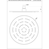 Jaquar Maze OHS-ABR-1623 Верхний душ Ø 240 мм (античная бронза)