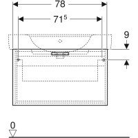 GEBERIT Renova Plan 879090000 Тумба под раковину 850*480 мм