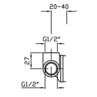 ZUCCHETTI R99684 Внутренний механизм встраиваемого смесителя для ванны и душа