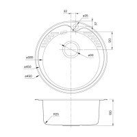 IDDIS Suno SUN49P0i77 Мойка для кухни Ø 490 мм (хром)