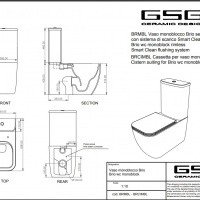 GSG Brio BRMBL000P Унитаз-компакт безободковый (белый глянцевый)