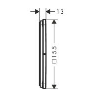 Hansgrohe ShowerSelect Comfort Q 15587670 Запорно-переключающий вентиль на 3 положения (чёрный матовый)