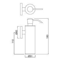 Jaquar Continental ACN-GDS-1137N Дозатор для жидкого мыла подвесной (золото матовое)