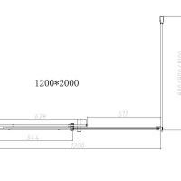 Vincea Dice VSR-4D8012CL Душевой уголок 1200*800*2000 мм (профиль хром | витраж прозрачное стекло)