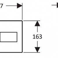 Creavit Arc GP8002.06 Накладная панель смыва для унитаза (каппучино матовый)