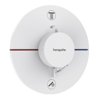 Hansgrohe ShowerSelect Comfort S 15554700 Термостатический смеситель для ванны - внешняя часть (белый матовый)