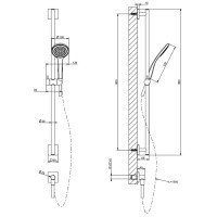 GESSI Rilievo 59242.030 Душевой гарнитур (медь)