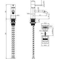 Bossini Teo Z00702.030 Смеситель для биде (хром)