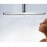 Верхний душ с держателем 24006400 Hansgrohe Rainmaker Select 460 (белый, хром)
