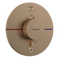Hansgrohe ShowerSelect Comfort S 15556140 Термостатический смеситель для ванны - внешняя часть (бронза шлифованная)