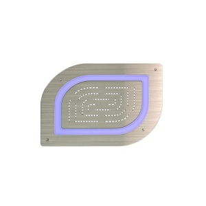 Jaquar Maze OHS-SSF-85857 Верхний душ с подсветкой 450*350 мм (нержавеющая сталь матовая)