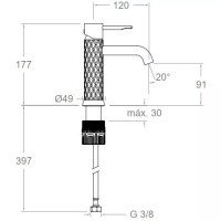 Ramon Soler ODISEA JOYA 590401 Смеситель для раковины (хром)