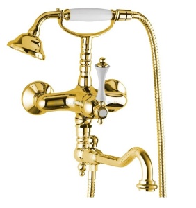CEZARES MARGOT-VDFM2-03/24-Bi Смеситель для ванны с ручным душем (золото)