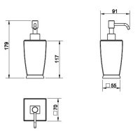 Gessi MIMI 33238.080 Дозатор для жидкого мыла (золото)