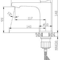 ESKO Doha DH26 Смеситель для раковины (хром)