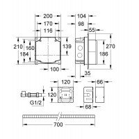 Grohe 38387000 Набор щитков для Radar-электроники