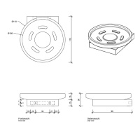 Decor Walther Contract WSS 0651760 Мыльница подвесная (черный матовый)