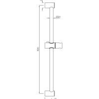 Jaquar Shower SHA-GDS-1199N Штанга для душа 600 мм (золото матовое)