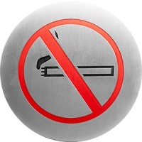NOFER 16730.2.S Указатель "Курение запрещено" (нержавеющая сталь)