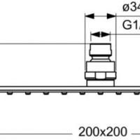 Ideal Standard Esla BD002XC Комплект смесителей для ванной комнаты (хром)