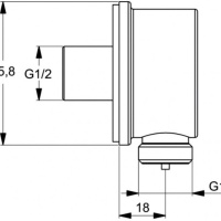 Ideal Standard Esla BD002XC Комплект смесителей для ванной комнаты (хром)