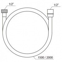 Ravak SatinFlex 913.00 X07P176 Шланг для душа 150 см (хром)