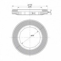 IDDIS Optima Home F012400-01K Универсальный механизм слива для бачка унитаза (хром)