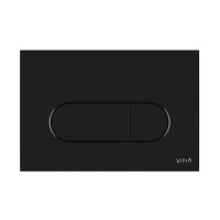 VITRA Root Round 740-2250 Накладная панель смыва для унитаза (чёрный глянцевый)