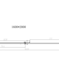 Vincea Dice VSR-4D8016CL Душевой уголок 1600*800*2000 мм (профиль хром | витраж прозрачное стекло)